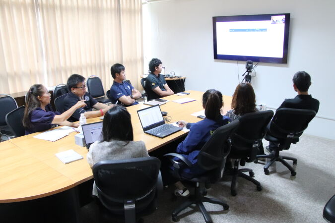 ประชุมการอบรมถ่ายทอดความรู้ในรูปแบบ Online เรื่อง การใช้งานระบบติดตามบริหารงานบำรุงปกติ (RMMS)